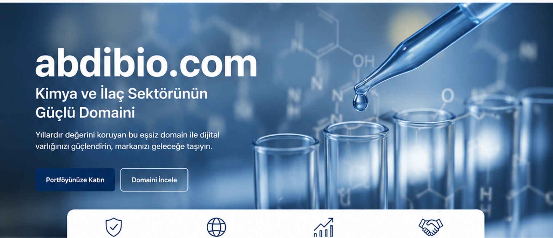 Biyoteknoloji laboratuvarı ve kimya araştırmaları için özgün görsel